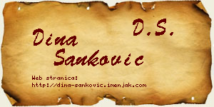 Dina Sanković vizit kartica